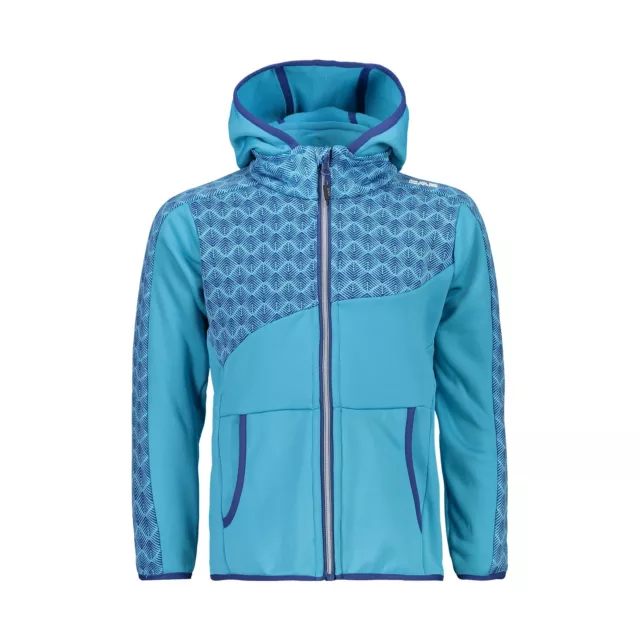 CMP veste polaire veste GIRL JACKET FIX HOOD bleu respirant élastique chauffant