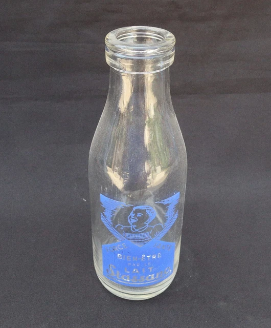 Bouteille En Verre Moulé Forme Singe - Décorative Vintage - Usure Peinture