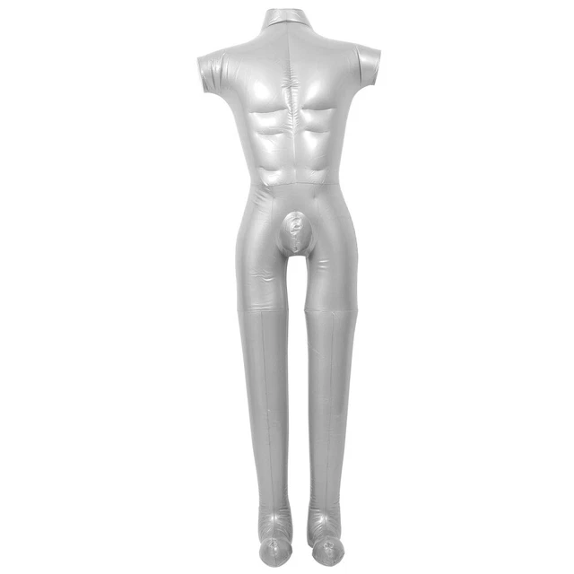 Manichino Gonfiabile Uomo 168 Cm In PVC - Per Negozi, Fiere, Mostre - Facile Da Trasportare E Riporre