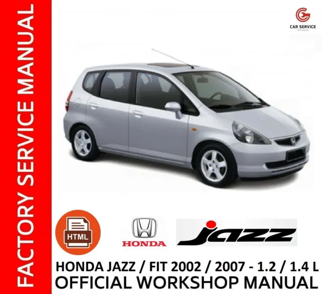 Honda Jazz/Fit 2002/2007 Manuale Officina Workshop Manual Service Wiring Diagram