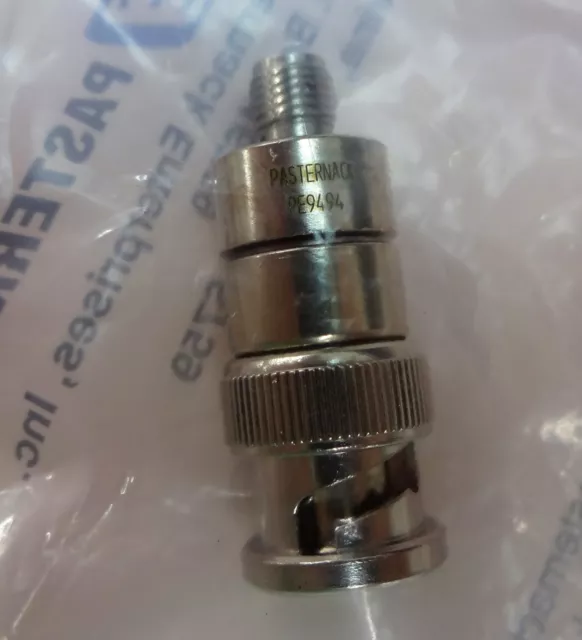 New - Pasternack PE9494 SMA Female to BNC Male Adapter