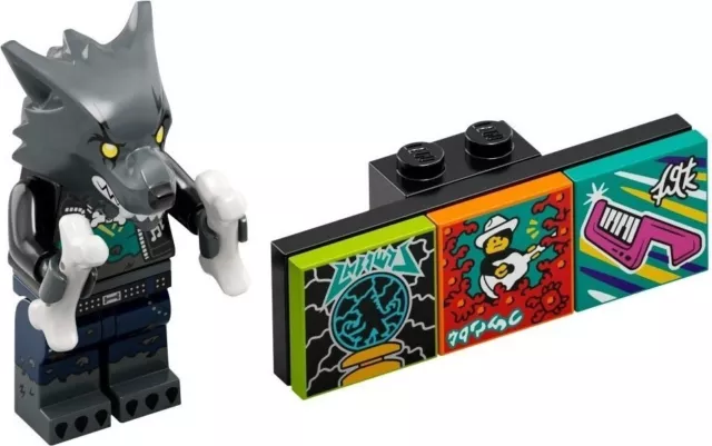 LEGO Wolf Mannaro Drummer Vidiyo serie 1 borsa interna nuova sigillata