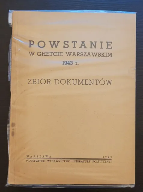 PicClick　1945　EXTREMELY　Uprising　Pb　£821.52　Accounts　WARSAW　UK　1St　Poland　GHETTO　Book　Rare　Hand