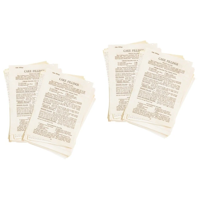 4 Sets Retro DIY Vintage Papier Für Tagebuch Handwerk Handbuch