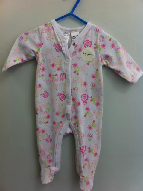 Baby Girl's Teeny Weeny Romper~~Bnwt~~Pink/White~~0000   00