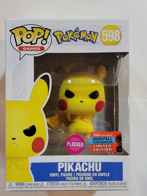 Pokemon Angry Pikachu Pop! Vinile Figura #598 Funko Floccato 2020 Fall Le