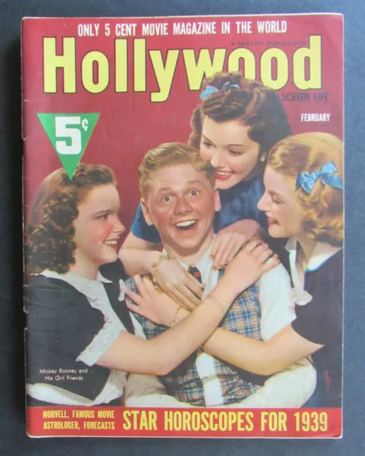 Judy Garland Mickey Rooney 1939 HOLLYWOOD Magazine ANDY HARDY Ann Rutherford