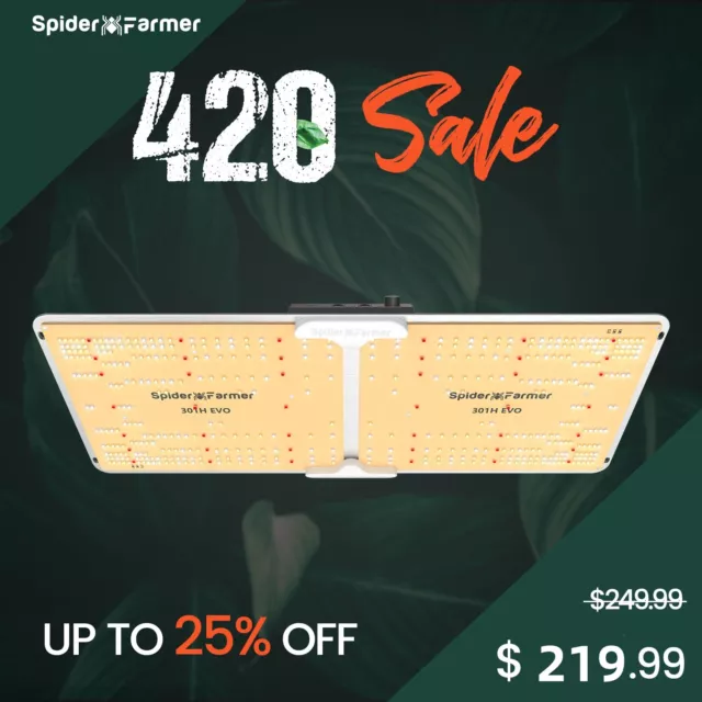 Spider Farmer SF2000EVO LED Grow Light Samsung LM301H EVO Indoor Plants Flower