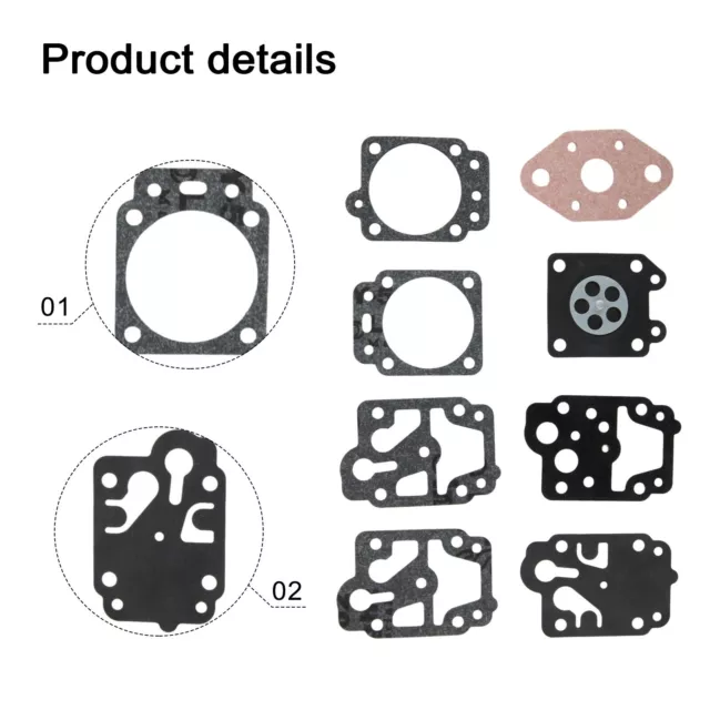 Kit de réparation de membrane de carburateur haut de gamme pour coupe-brosse Ei