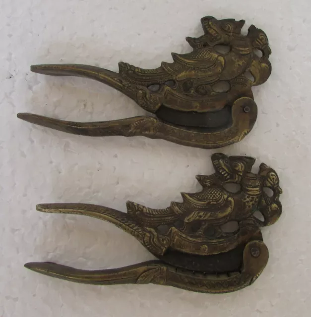 2 Pc, Old Handcrafted Brass  Betel nut Cutter / Sarota
