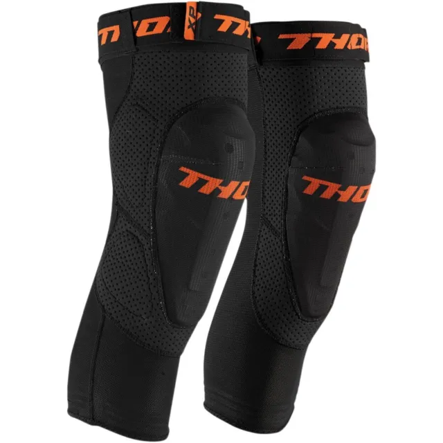 Thor Comp XP Black Knee Guards Motocross Dirt Bike Gear - Adult Size