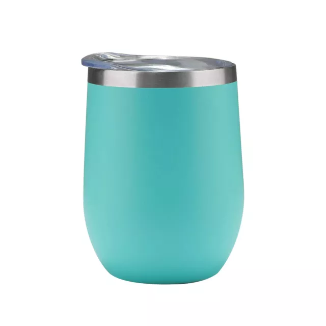 Wine Tumbler 12oz with Sip Lid Double Wall Stainless Steel Insulated wine glass