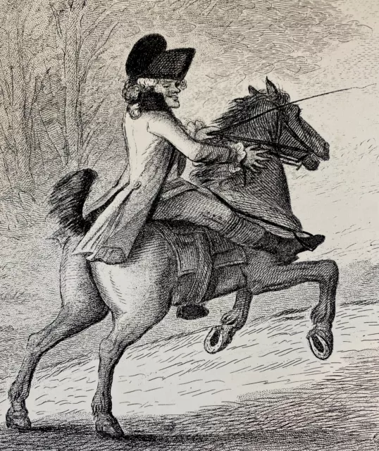 Horse Antique Geoffrey Gambado HOW TO RIDE UP HYDE PARK  By William Dickinson