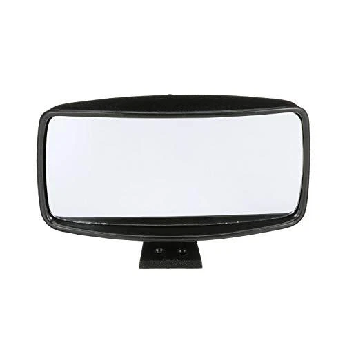 Universal Boat Mirror, 8 in. X 4 in. Convex Safety Glass, Black ABS Plastic