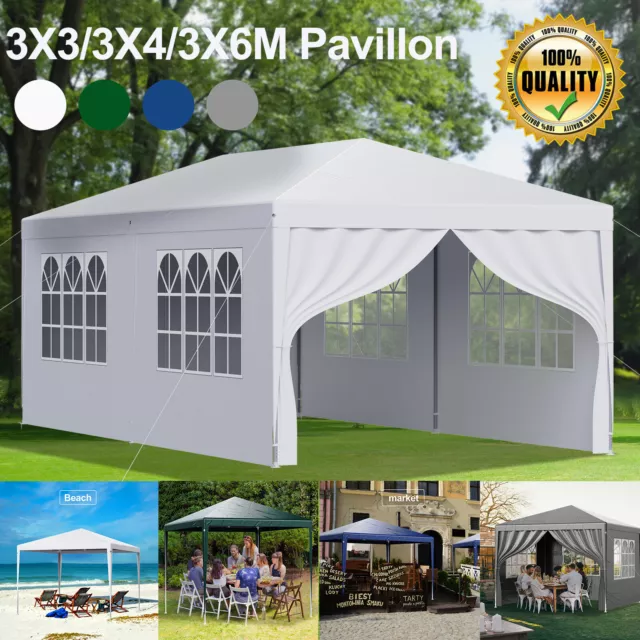 Pavillon 3x3/3x4/3x6M Wasserdicht Faltpavillon Partyzelt Gartenzelt 4 Farbe 2024