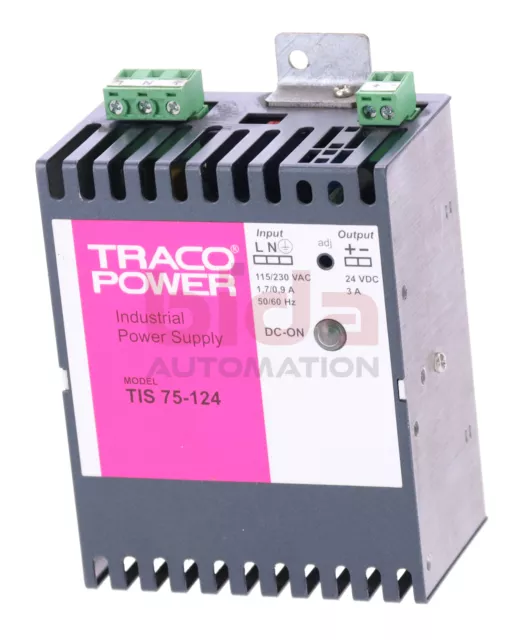 Traco Power TIS 75-124 Stromversorgung / Power Supply 115-230VAC 1,7-0,9A 24VDC