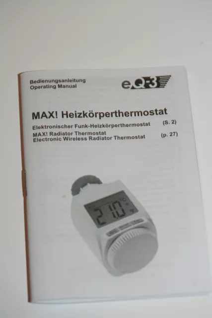 eQ-3 MAX! Heizkörperthermostat | SmartHome | guter Zustand  Max 2