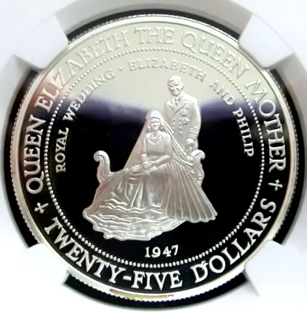 NGC PF69 Ultra Cameo-Jamaica 1994 Royal Wedding Silver $25 Almost Perfect Proof