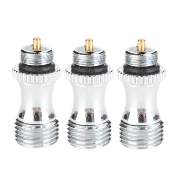 3X(Edelstahl-Luftventil für Airbrush-Teile mit Doppelter Wirkung, Airbrush-Farbs