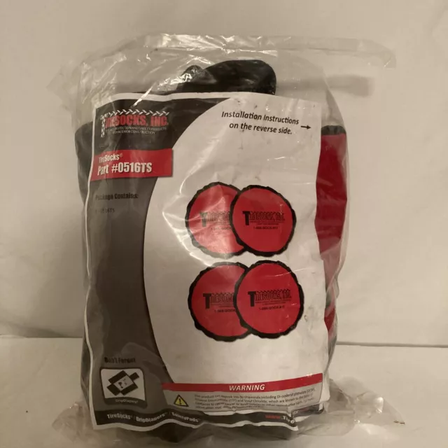 TIRESOCK 0516TS No Tire Marks TireSocks® for Tire Size 15 x 5-11” New Set 4