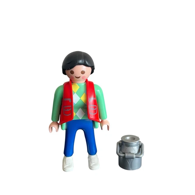 Set Playmobil Vintage City Life Zoo 3253 (2003) - Soigneur Et Girafon, Occasion Bon état