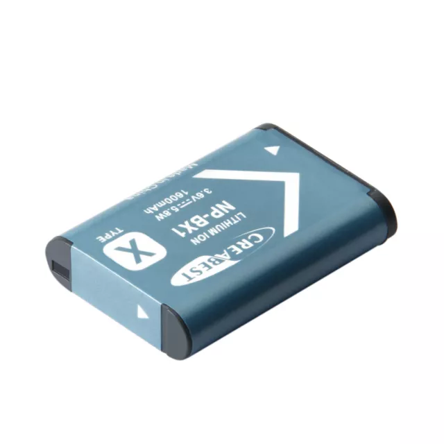 2x NP-BX1 batteria e doppio caricabatterie per Sony Cyber-shot DSC-RX100 HX300 HDR-AS20 12
