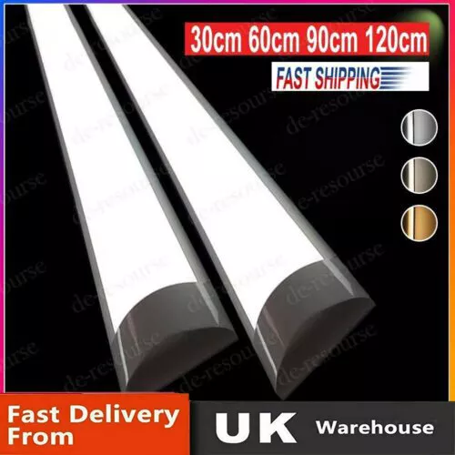 5FT LED Strip Lights Batten Tube Light Office Shop Garage Ceiling Lamp Daylights