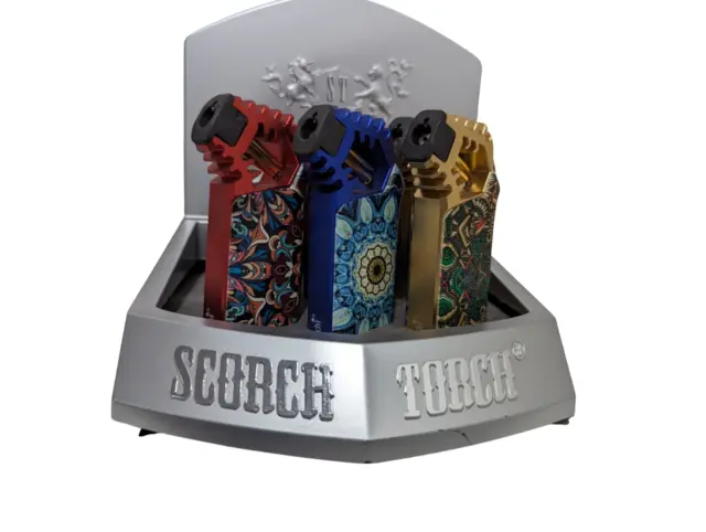 1 Scorch Torch Single  Flame Refillable Windproof Torch Lighter random color