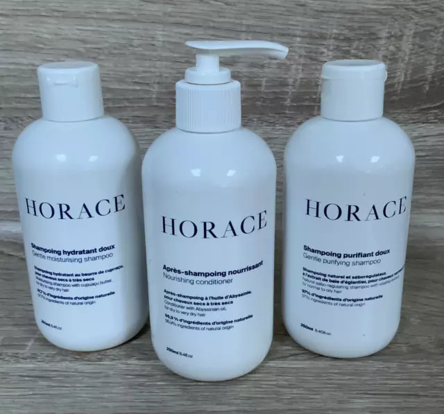 HORACE Kit Shampoing Hydratant et Purifiant + Après shampoing Nourrissant