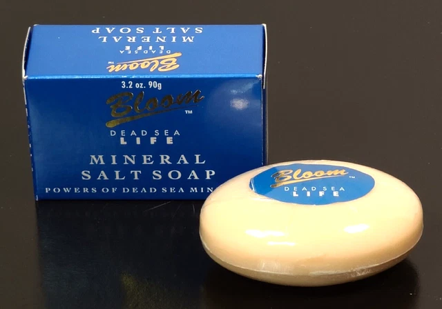 Bloom Dead Sea Life Mineral Salt Soap 3.2 oz Body Cleanser Purify
