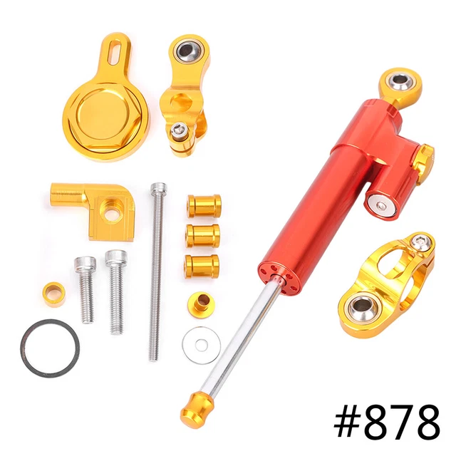 Kit staffa di montaggio stabilizzatore ammortizzatore sterzo adatti a Yamaha YZF R1 1998-2001 g+r