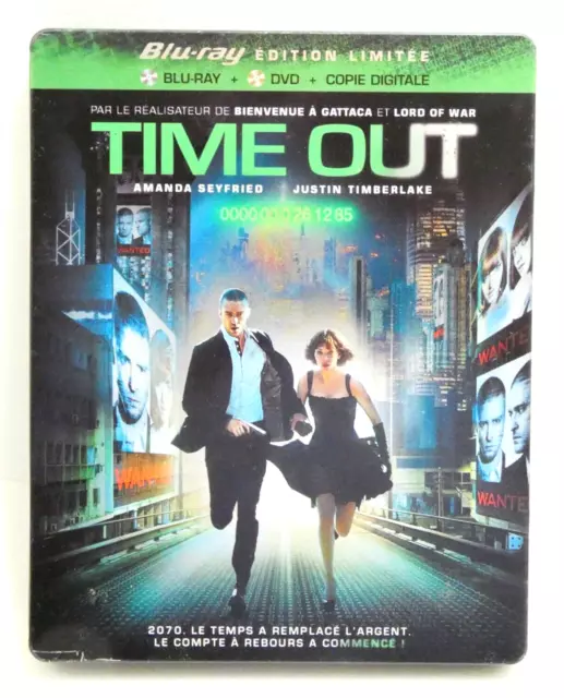 Bluray Time Out Film Bluray Edition Steelbook Justin Timberlake Aman Seifried Vf