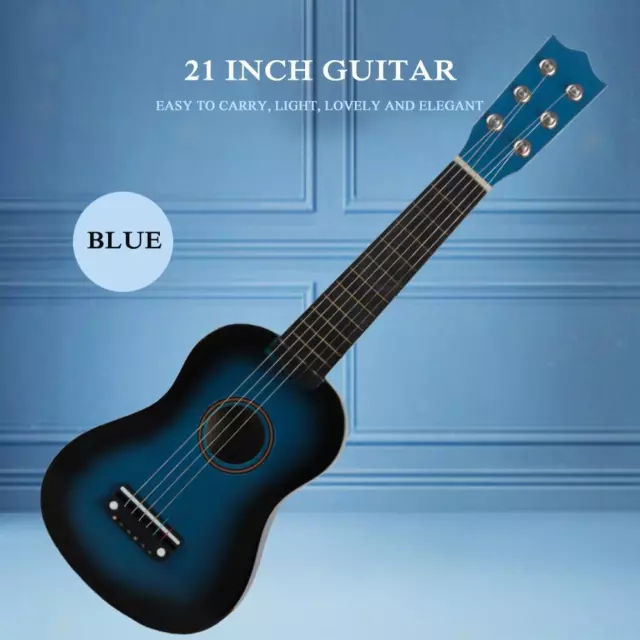 21 pulgadas 6 cuerdas ukelele mini guitarra instrumento musical niños principiantes regalos juguete