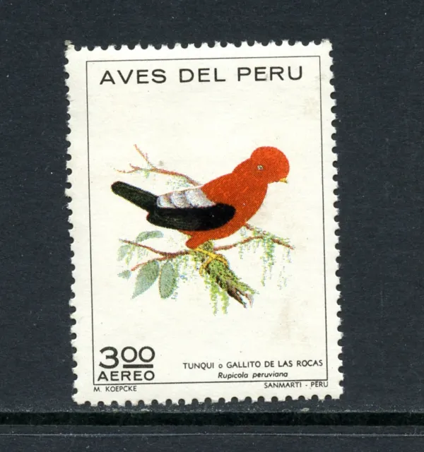 R2249 Pérou 3S. Oiseaux De Pérou 1v. MNH