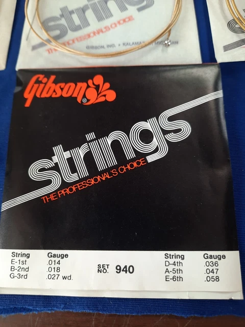 Gibson Flower Guitar Strings no. 940 VTG 70'S NOS,CASE CANDY Kalamazoo, Mi Gibson Flower Guitar Strings no. 940 VTG 70'S NOS,CASE CANDY Kalamazoo, Mi