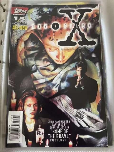 The X-Files Vol 1 #15 Topps Comics 1996 "Home of THe Brave Part 1"