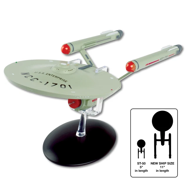 USS ENTERPRISE NCC 1701 Star Trek Metal Model XL Version 28cm Eaglemoss ...