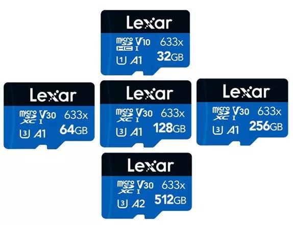 Lexar High-Performance 32GB 64GB 128GB 256GB micro SD Memory card C10 U1 A1 IT