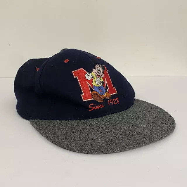 Vintage Disneyland Paris Hat Mickey Mouse Embroidered Cap Disney 90’s Hat