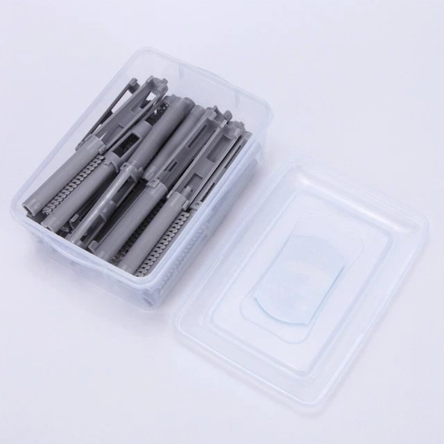 60 Dauerwellen-Pods Aus Kunststoff – 1,5 Cm, Mit Stahl-Nadelschwanz, Für Locken & Wellen