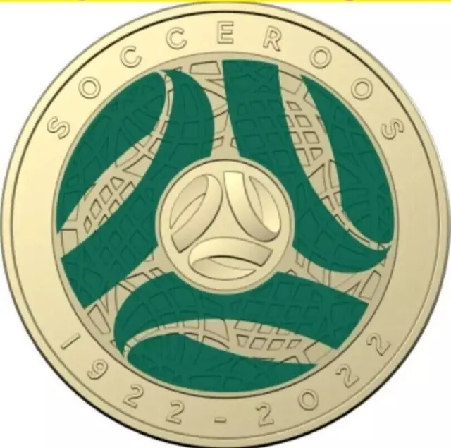 2022 Socceroos World Cup Football Soccer $2 Two Dollar Coin Australia 2022- aUNC