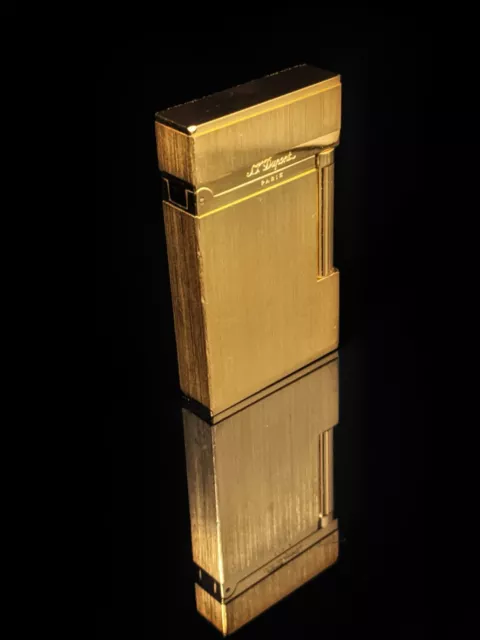 S.T. Dupont L2 Lighter with Yellow Gold Finish