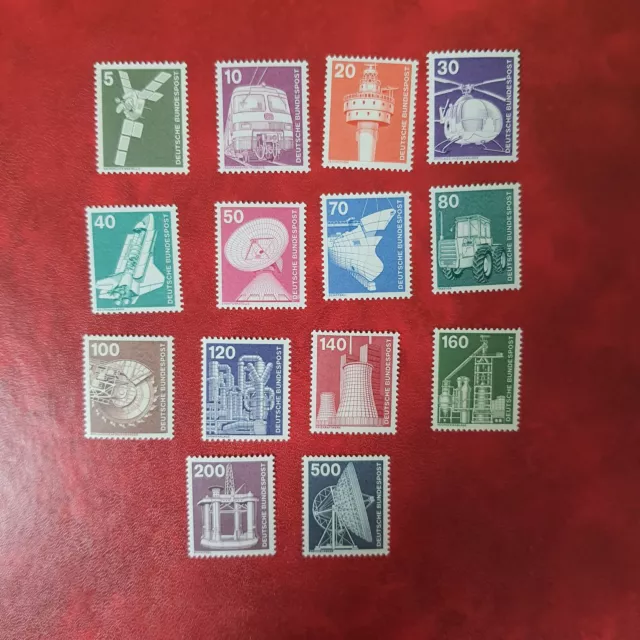 Briefmarken BRD Bund 1975, Michel 846-859, Industrie und Technik I, postfrisch