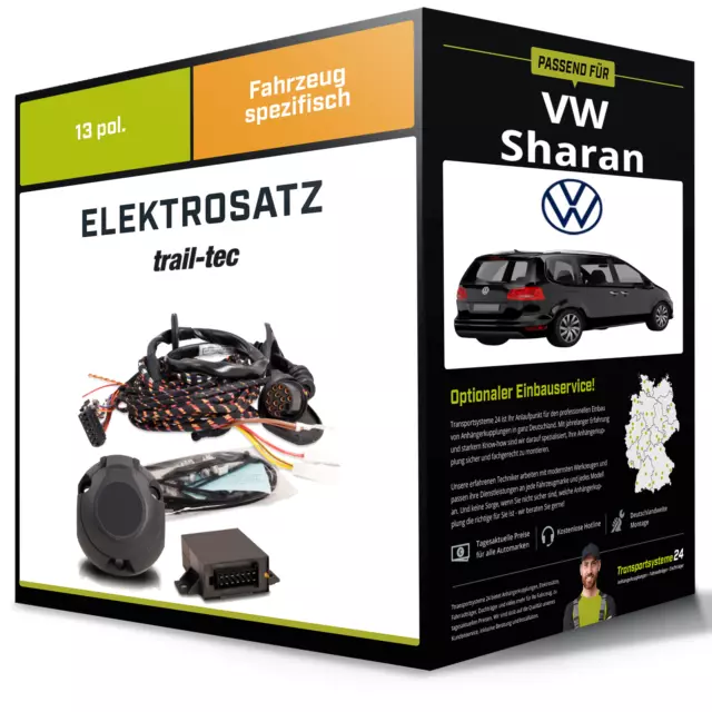 Elektrosatz 13-pol spezifisch für VW Sharan 06.2000-08.2010 NEU