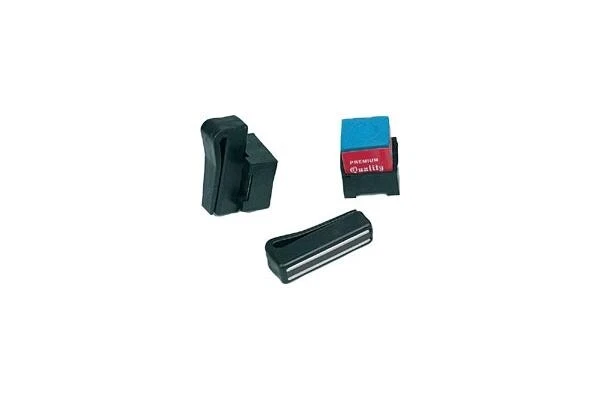 6 Porte-Craie De Billard Noir - Support Pour Craie De Queue - Plastique Portable