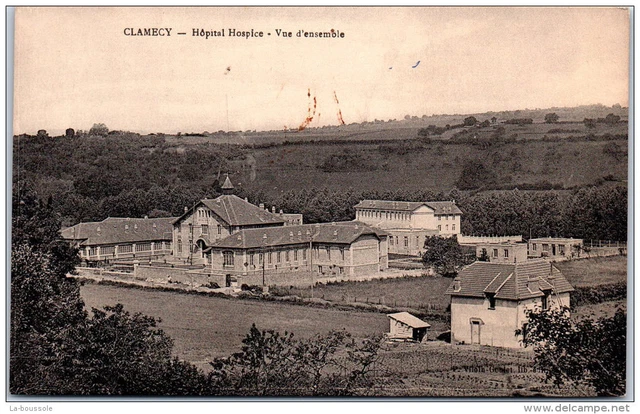 58 CLAMECY - hopital hospice -- vue d'ensemble ---