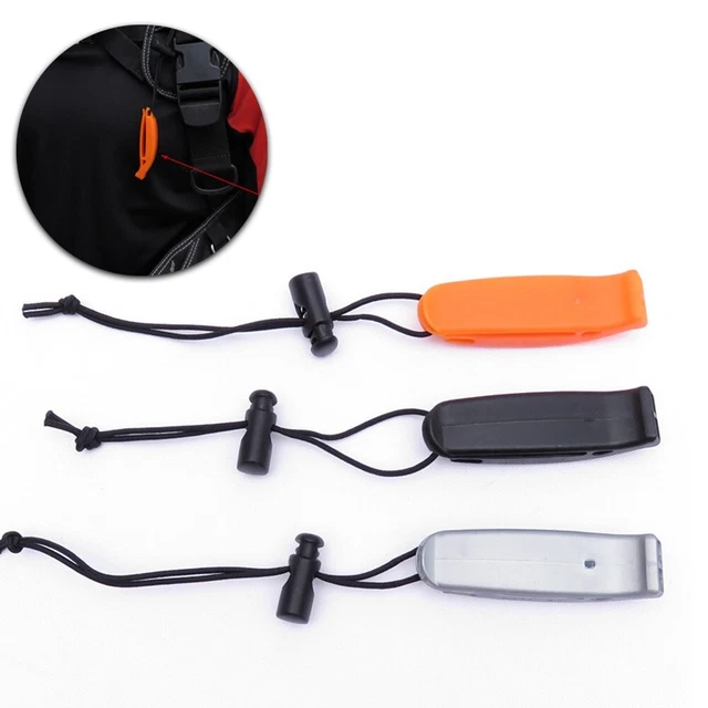 Sifflet De Sécurité Fort - Pour Plongée, Randonnée, Camping - 3 Couleurs - Portable Et Léger