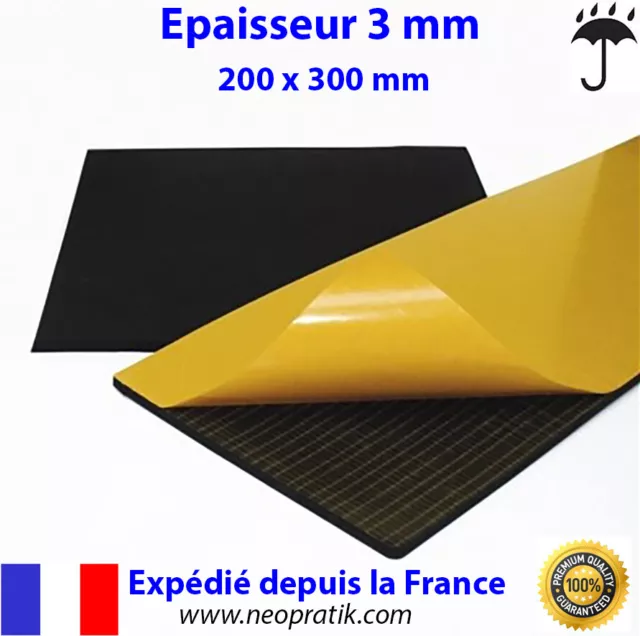 Joint Plaque de Cuisson/Joint Mousse Adhésif d'Étanchéité - 9 mm x 3 mm (L  x E) - Joint Plaque Induction dont Plaque Vitrocéramique, Longueur : 3 m