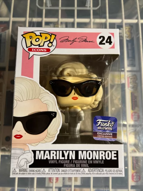 Funko Pop! Icons Marilyn Monroe #24 Hollywood Exclusive Figure With Protector
