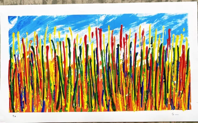 Mario Schifano- Serigrafia Materica Cm 60 X 100 Mario Schifano- Serigrafia Materica Cm 60 X 100